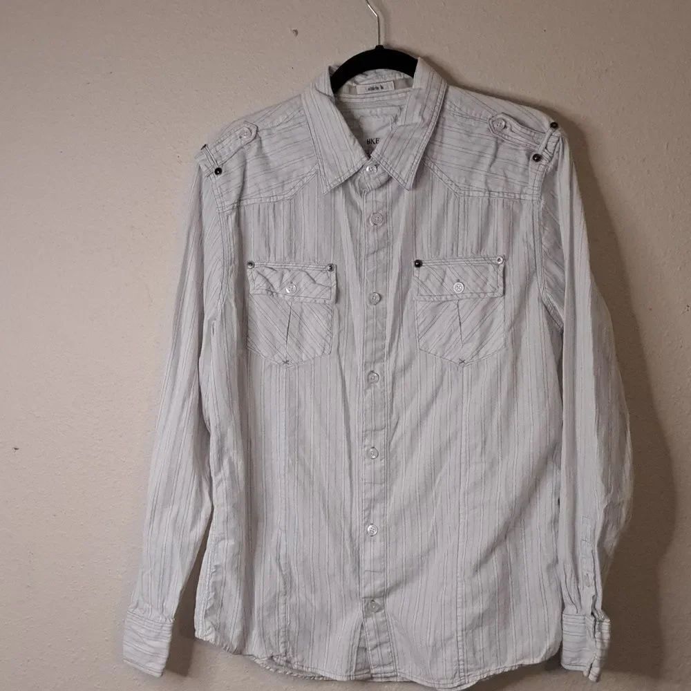 BKE Athletic fit button down shirt size large